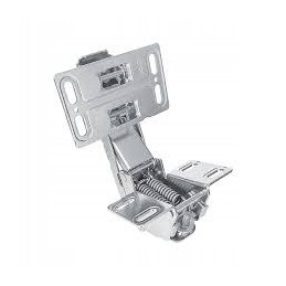 Furniture hinge for suspended upper cabinets