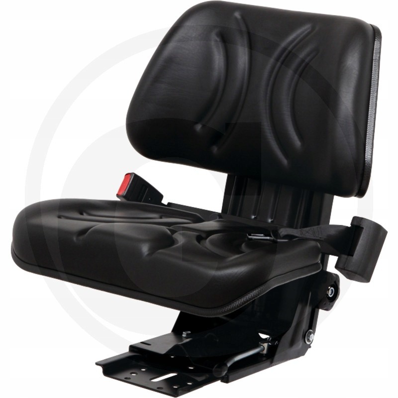 Granite seat with mechanical suspension