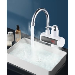 Electric instantaneous water heater, 60 degrees, LCD display