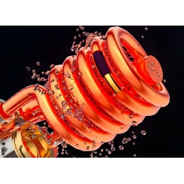 Electric instantaneous water heater, 60 degrees, LCD display