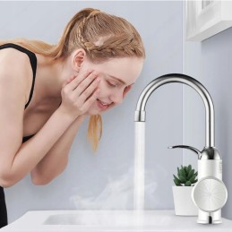 Electric instantaneous water heater, 60 degrees, LCD display