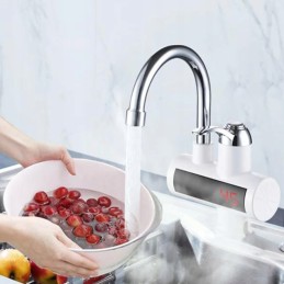 Electric instantaneous water heater, 60 degrees, LCD display