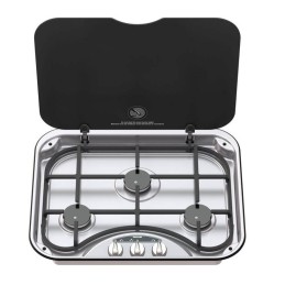 3-burner cooker with glass cover, series 345