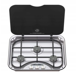 3-burner cooker with glass cover, series 345