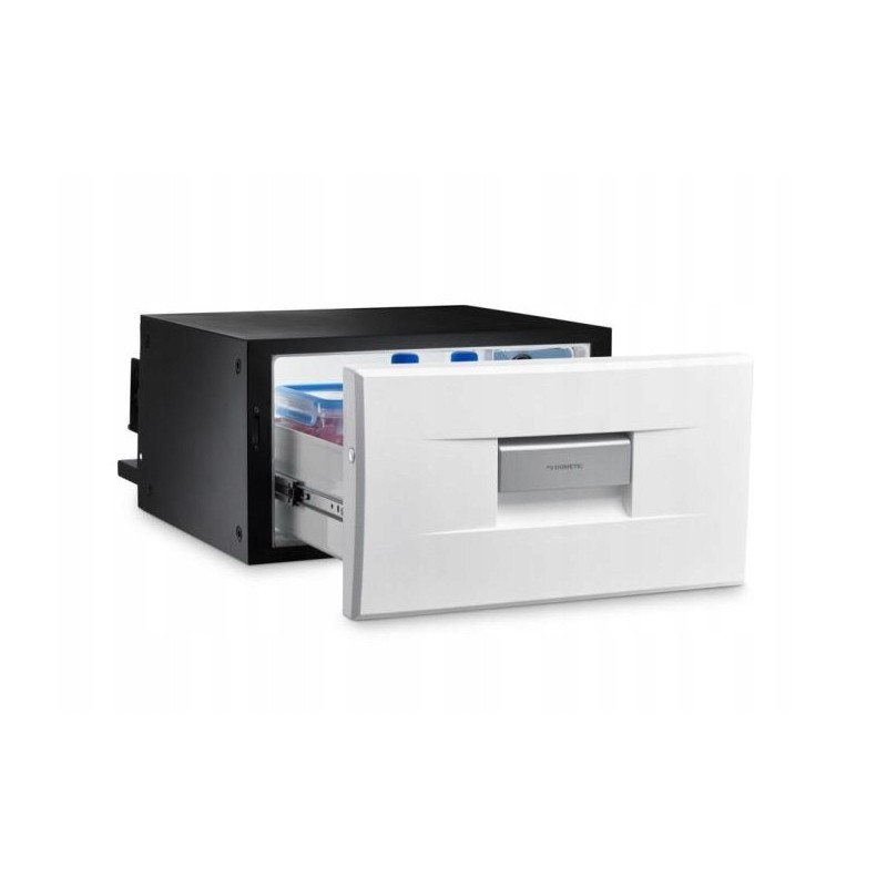 Camping compressor refrigerator for a Dometic camper