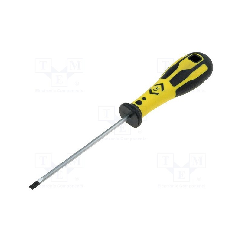 1 pcs x C.K - T49125-035 - Screwdriver, slot, SL 3,5, Blade length: 100mm, Overall len: 185mm