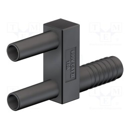 1 pcs x STu00c4UBLI - 65.9866-21 - Stackable safety shunt, 2mm banana, 10A, 600V, black, 33.9mm