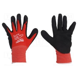 1 set x Milwaukee - 4932471419 - Protective gloves, Size: 11,XXL, black/red