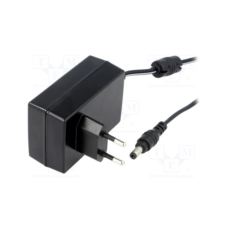 1 pcs x MEAN WELL - GST25E28-P1J - Power supply: switched-mode, plug, 28VDC, 890mA, 25W, Plug: EU, 88%