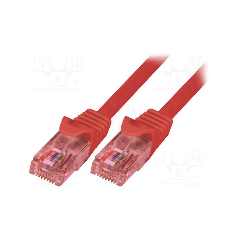 1 pcs x LOGILINK - CQ2064U - Patch cord, U/UTP, 6, stranded, Cu, LSZH, red, 3m, 26AWG