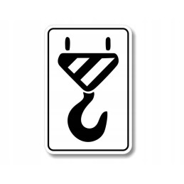 Hook stickers marking attachment points, occupational health and safety, udt