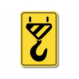 Hook stickers marking attachment points, occupational health and safety, udt