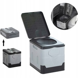 Outdoor portable foldable car toilet 20l load capacity 200 kg