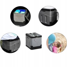 Outdoor portable foldable car toilet 20l load capacity 200 kg