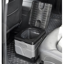 Outdoor portable foldable car toilet 20l load capacity 200 kg