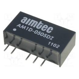 1 pcs x AIMTEC - AM1D-0505DZ - Converter: DC/DC, 1W, Uin: 4.5÷5.5V, Uout: 5VDC, Uout2: -5VDC, SIP7