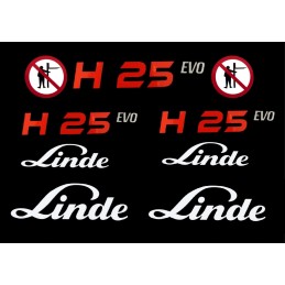 Linde h25 evo pictogram stickers set