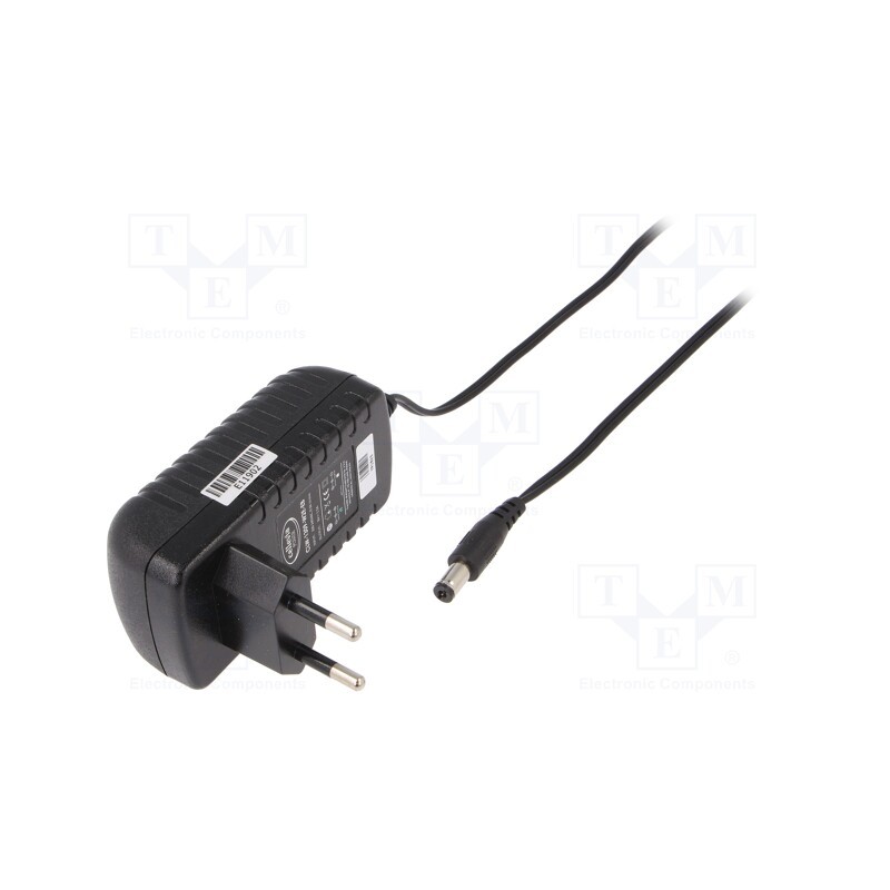 1 pcs x CELLEVIA POWER - CLW-1309-W2E-EB - Power supply: switched-mode, plug, 9VDC, 1.5A, 13W, Plug: EU, 84%