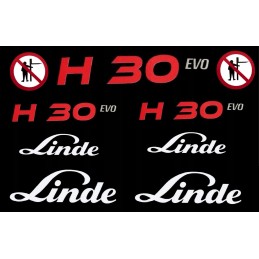 Linde h30 evo pictogram stickers set