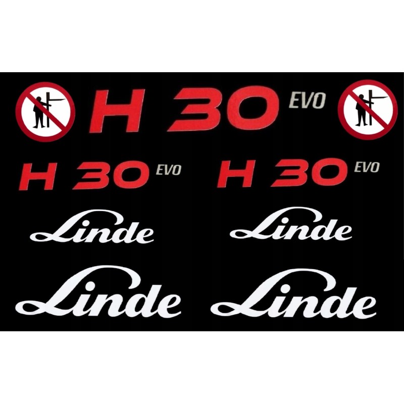 Linde h30 evo pictogram stickers set