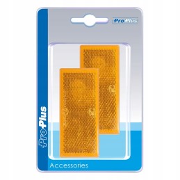 Reflector 82x36mm yellow, self-adhesive, rectangular
