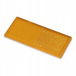 Reflector 82x36mm yellow, self-adhesive, rectangular