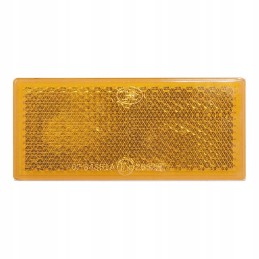 Reflector 82x36mm yellow, self-adhesive, rectangular