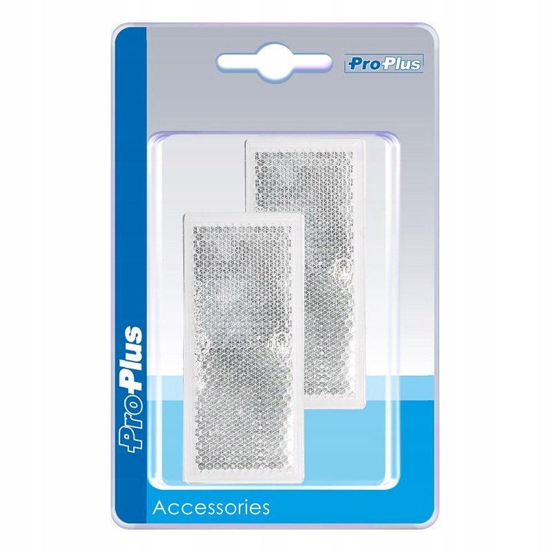 Reflector 82x36mm white self-adhesive rectangular