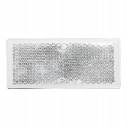 Reflector 82x36mm white self-adhesive rectangular