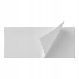 Reflector 82x36mm white self-adhesive rectangular