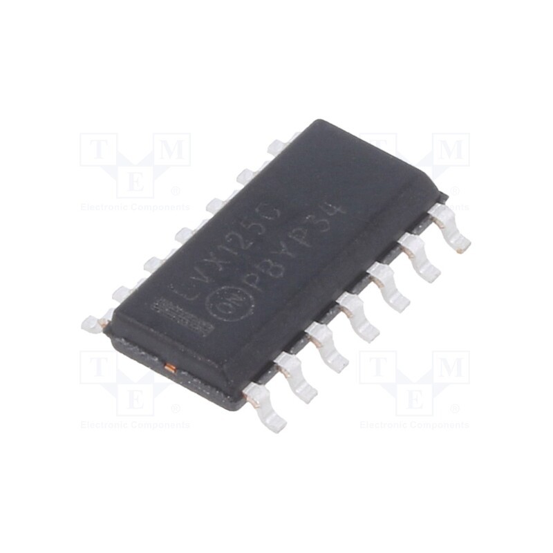 1 pcs x ONSEMI - MC74LVX125DG - IC: digital, bus buffer, Ch: 4, IN: 2, CMOS, SMD, SO14NB, LVX, 2÷3.6VDC