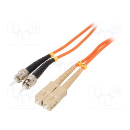 1 pcs x GEMBIRD - CFO-STSC-OM2-1M - Fiber patch cord, OM2, SC/UPC,ST/UPC, 1m, Optical fiber: 50/125um
