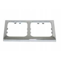 Haba chrome camper double socket cover