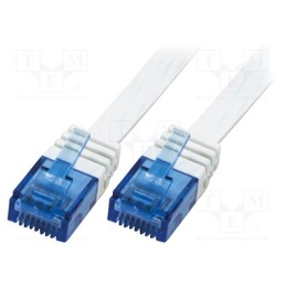 1 pcs x LOGILINK - CF2061U - Patch cord, U/UTP, 6, stranded, Cu, PVC, white, 3m, 32AWG