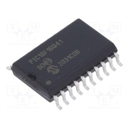 1 pcs x MICROCHIP TECHNOLOGY - PIC18F16Q41-I/SO - IC: PIC microcontroller, 64MHz, I2C,SPI x2,UART x2, 1.8÷5.5VDC