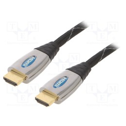 1 pcs x GEMBIRD - CCPB-HDMI-15 - Cable, HDMI 1.3, HDMI plug,both sides, textile, 4.5m, black