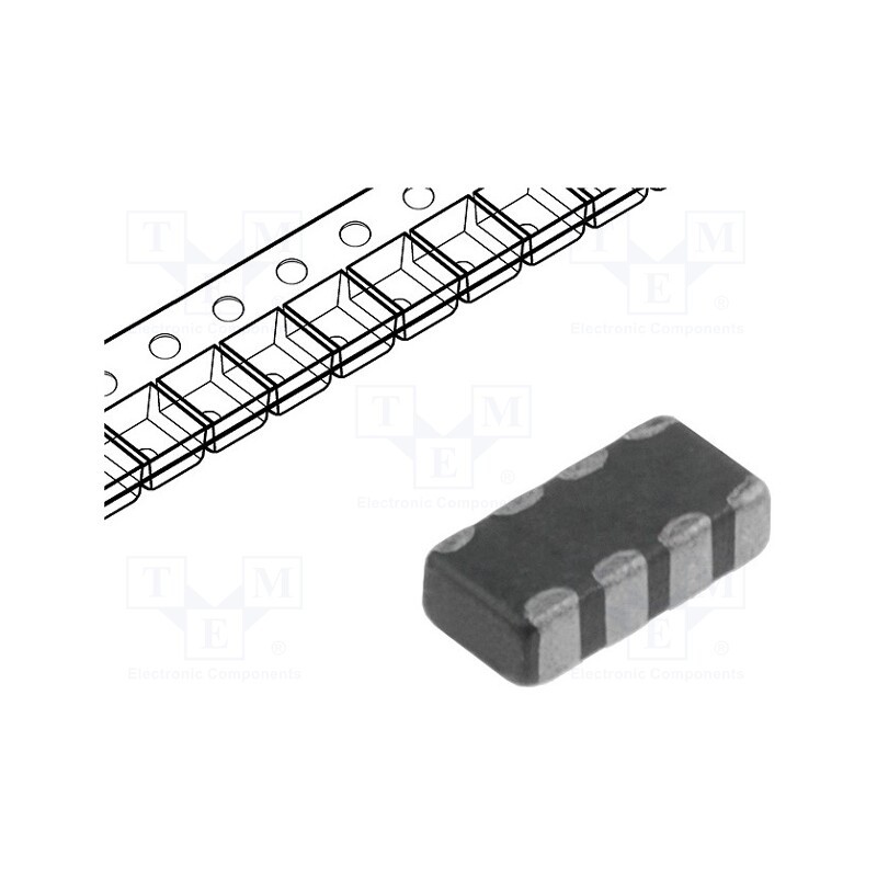 10 pcs x FERROCORE - LCJ3216-102 - Ferrite: bead, array, Imp.@ 100MHz: 1000Ω, SMD, 50mA, 3216, R: 700mΩ