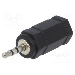 1 pcs x LOGILINK - CA1103 - Adapter, Jack 2.5mm plug,Jack 3.5mm socket, black
