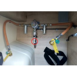 Reduction pipe connector for duocontrol rst 10 x rvs 8 gok reducer