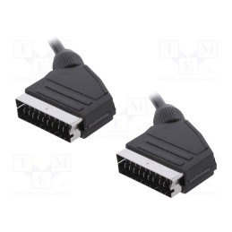 1 pcs x LOGILINK - CA1022 - Cable, SCART plug,both sides, 3m, black