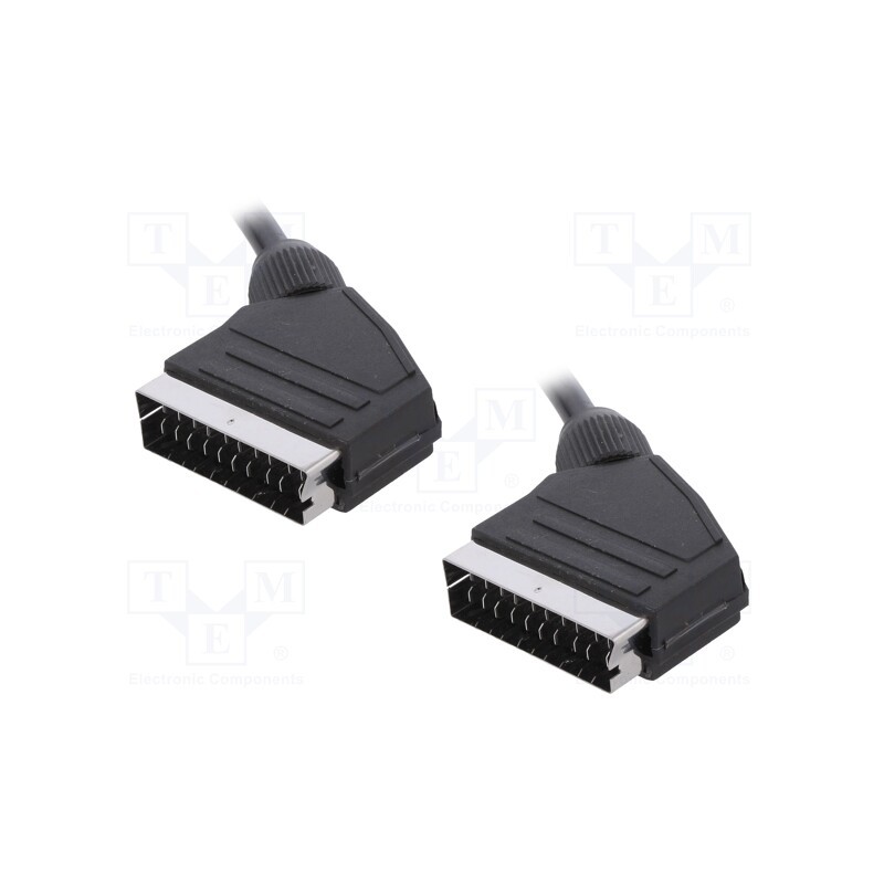 1 pcs x LOGILINK - CA1022 - Cable, SCART plug,both sides, 3m, black