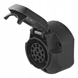 13-pin trailer hitch socket with switch