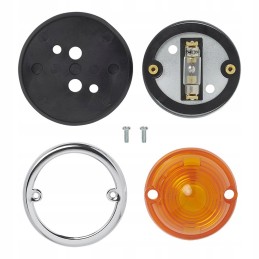 Orange round position lamp 70mm retro hq