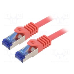 1 pcs x LOGILINK - C6A064S - Patch cord, S/FTP, 6a, stranded, Cu, LSZH, red, 3m, 26AWG, -20÷75°C