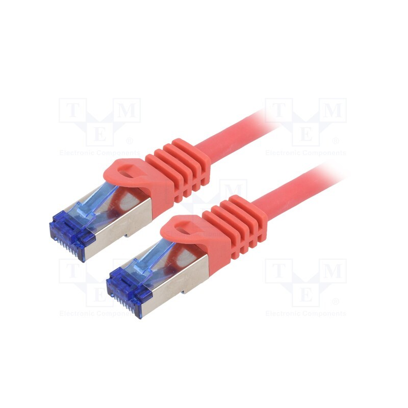1 pcs x LOGILINK - C6A064S - Patch cord, S/FTP, 6a, stranded, Cu, LSZH, red, 3m, 26AWG, -20÷75°C
