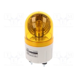1 pcs x QLIGHT - S60R-24-A - Signaller: lighting, rotating light, amber, S60, 24VDC, IP44, 310mA