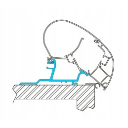Adapter for roof awning Renault Master Opel Movano from 2011 4 m Dometic
