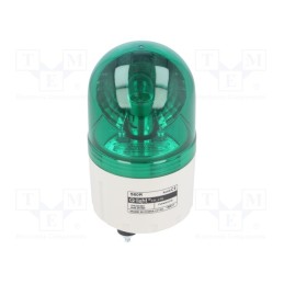 1 pcs x QLIGHT - S60R-24-G - Signaller: lighting, rotating light, green, S60, 24VDC, IP44, 310mA