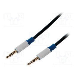 1 pcs x LOGILINK - BASC15 - Cable, Jack 3.5mm plug,both sides, 1.5m, black