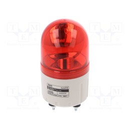 1 pcs x QLIGHT - S60R-24-R - Signaller: lighting, rotating light, red, S60, 24VDC, IP44, 310mA